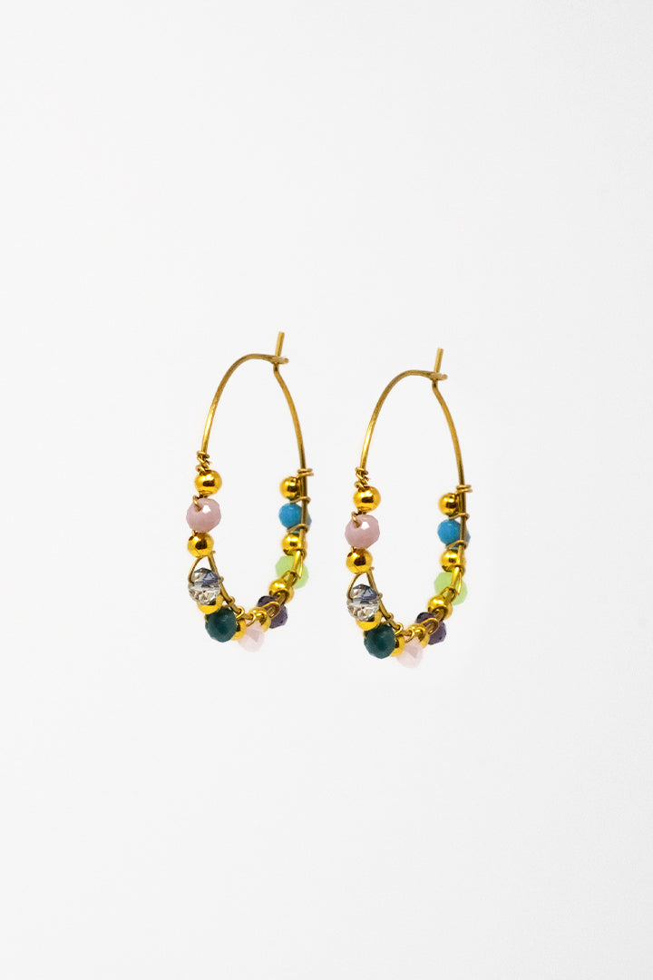 #anelle #bijoux #cristalli #multicolor #raimbow #orecchino