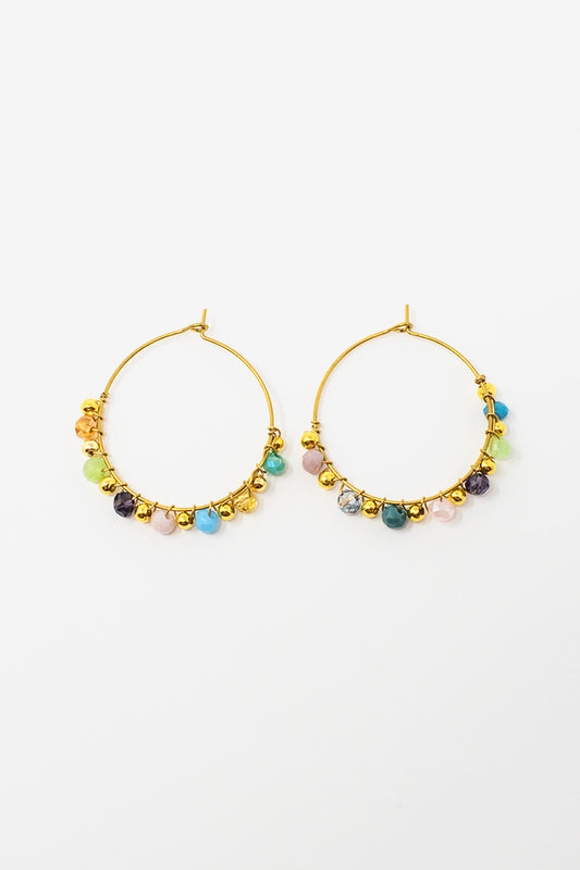 #anelle #bijoux #cristalli #multicolor #raimbow #orecchino