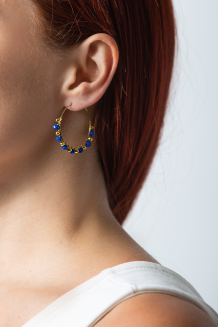 #anelle #bijoux #cristalli #blu #orecchino #regalodonna #gioiello #jewelery