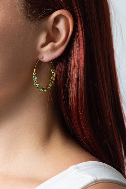 #anelle #bijoux #cristalli #verdi #orecchino #regalodonna #gioiello #jewelery